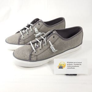 Sperry Top Sider Seacoast Lace Up Casual Shoe Womens Size 9 STS80327 Gray White